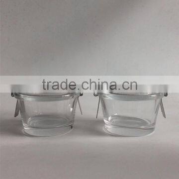 Wholesale 70 ml small transparent glass bowl with clip lid,glassware