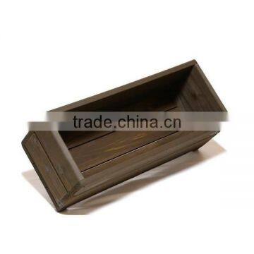 Black Color Paulownia Wooden Flower Pots Exporting to Japan photo-2