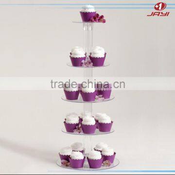 High Quality Custom Clear Acrylic Cupcake Stand