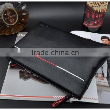Men's Leather Handbag Genuine Leather Hand Bag Clutch Bag Top Grain Leather photo-3