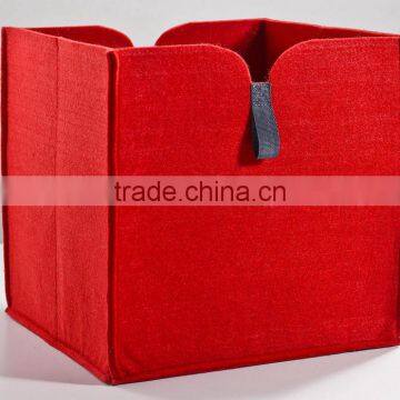 Wholesale 2017 Hot Selling Custom Logo Printable OEM Available Handmade Felt Non Woven Storage Basket for Food or Clothes or Toy photo-2