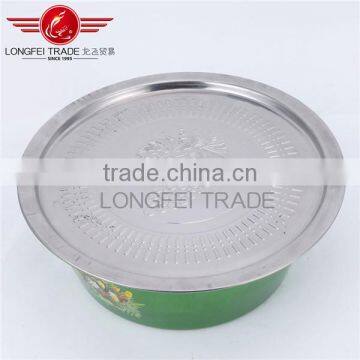 Elegant Design With Decal Stainless Steel Finger Bowls Set Bowl & Dishes / Mixing Bowl / Salad Bowl Set photo-2