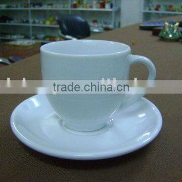 Espresso coffee cup and saucer