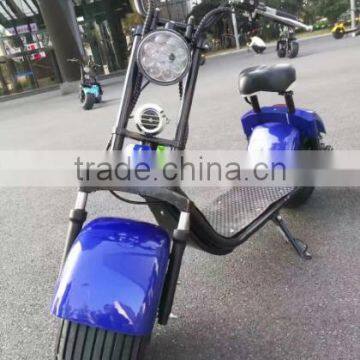 2017 Hot popular halley electric scooter motorcycle citycoco 1000W 60V12Ah for adult