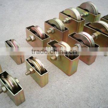 sliding gate iron roller with diffient size boxes