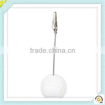 Wholesale clear ball shape photo memo holder plastic memo clip/OEM clear plastic memo clip holder factory