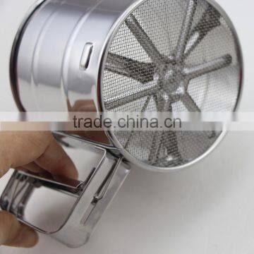 One-Handed Stainless Steel Cup Flour And Icing Sugar Sifter photo-6