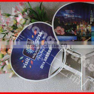 ECO-friendly pp Paper Fan With Long Handle photo-4