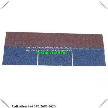Colorful Fiberglass 3-tab Asphalt Shingle Roof Tile photo-4