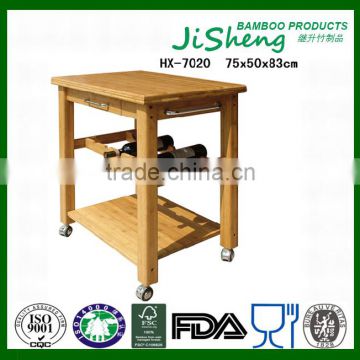 High Quality Restaurant/Hotel Bamboo Dining Service Cart