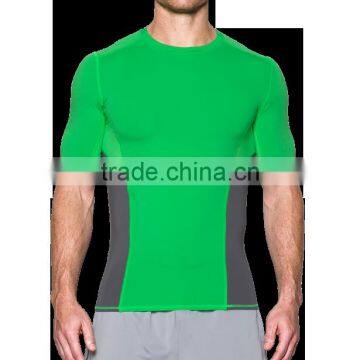 Dongguan Factory Custom Short Sleeve Sportswear Muscle Sport Gym T shirt