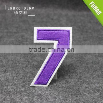 Chenille Number Embroidered Label and Embroidery Patch for Clothing photo-6