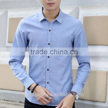 2016 High Quality Cotton Latest Design White Business Shirt Long Sleeve Mens Dress Shirts photo-3