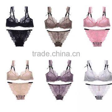 Ladies Sexy Transparent Sex Panty and Bra Sets photo-6