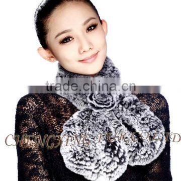 CX-S-48R Best Quality Excellent Rex Rabbit Fur Lady Scarf photo-5