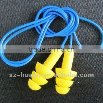 Christmas tree shape silicone earplugs with string