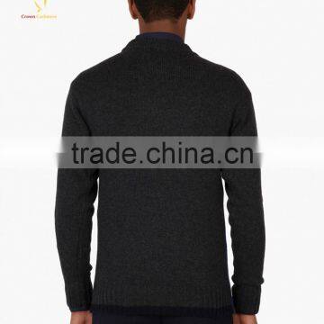 Latest Knitted Mens Cashmere Jumpers Mens Cashmere Wool Sweaters photo-3