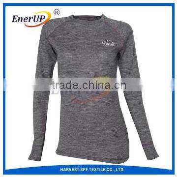 50%Merino Wool 50%Polyester Heated Long Johns For Women photo-2