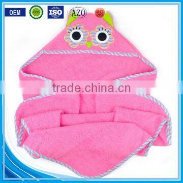 Cuddle Plush Snuggle Custom Cotton Terry Applique Animal Baby Swaddle Blanket Wholesales photo-2