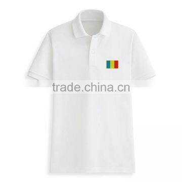 Manufacturer Wholesale Polo Customised Rubber Print Fashion Double Collar T-shirt photo-3