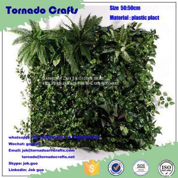 Mixed Grass Artificial Green Plant Wall in Plastic Indoor Outdoor Decoration Iron Shelf Backup High Quality Gardon Ornam photo-5