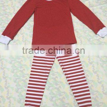 Long Sleeve Wholesale Pajamas With Stripe Pants Children Christmas Pajamas photo-3