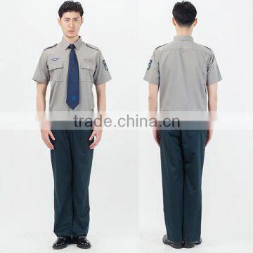 2016 Design Security Guard Uniform Shirt,OEM 100% Cotton Unisex Guards Uniforms photo-2