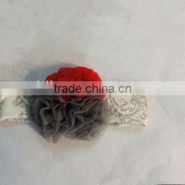 Wholesale Girls Accessories 2016 Cotton Knit Baby Headbands Elastic Besutiful Baby Girl Flower Headbands Boutique Children Bands photo-2