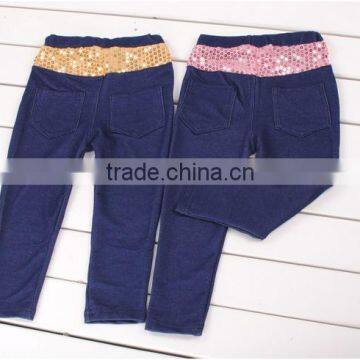 Wholesale 2015 New Korean Spring Autumn Fashion Hot Sale Sequin Children Jeans Pants photo-4