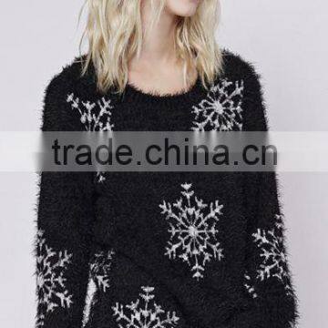 Novelty Pullover Knitted Patterns Custom Christmas Womens Cashmere Jumpers for Sale photo-2