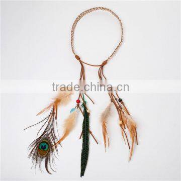 Fashion and Beautiful Party Headband Indian Style Hair Band Leather Head Band photo-2