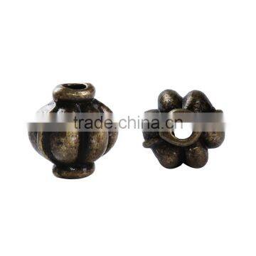 Zinc Based Alloy 3D Spacer Beads Lantern Antique Bronze