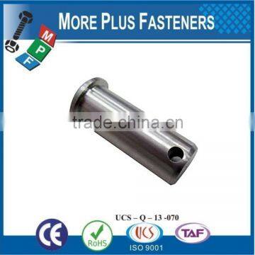 Made In Taiwan Bright Zinc Plated Steel Plain Finish Universal Clevis Pin