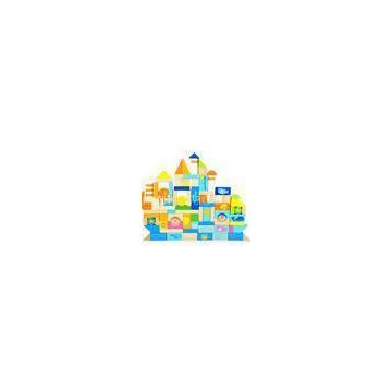 Creative Thinking Ocean Scene  Children Wooden Toy Blocks Castle Buildings