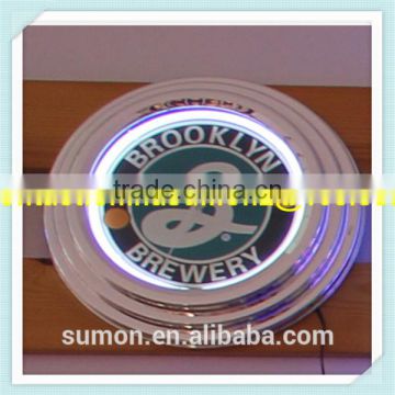 High Quality Hot Selling Customized Double Neon Wall Clock 2015