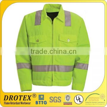 Safety Jacket High Visibility Jacket Fire Retardant Clothinig Hi-Visibility Jacket - Class 2 Level 2