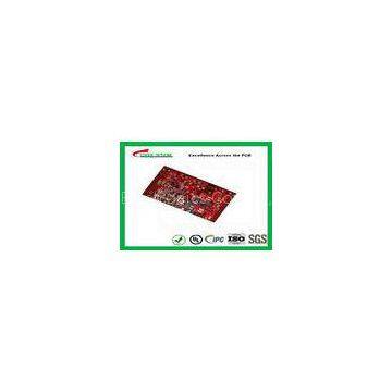 Multilayer PCB with 6Layer  printed circuit board thickness 2.5mm Red solder mask