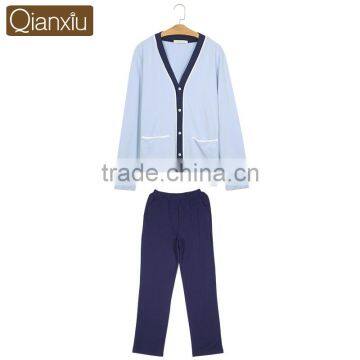 New Arrival Qianxiu Wholesale V-neck Cardigan Men Nighty photo-5