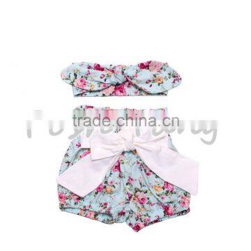 Hot sale wholesale newborn baby clothes matching with headband no problem shorts