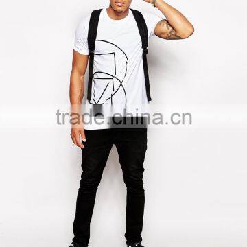 wholesale men's blank t-shirts in bulk plain with round neck made in china