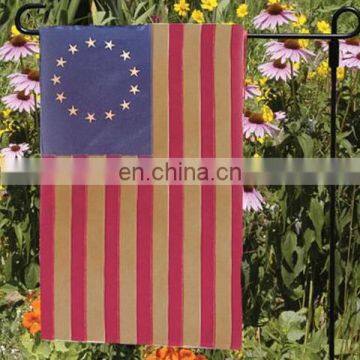 See Through Fabric Heat Transfer Printing Garden Flag