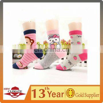 Lovely cotton pattern tube socks for older girls in hot sale