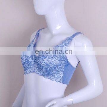High Quality Fashion Fat Women Blue Brassiere photo-2