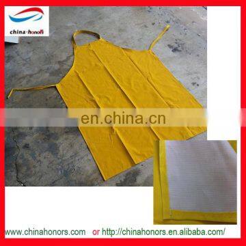 NEW yellow PVC Apron PVC polyester fabric apron new design