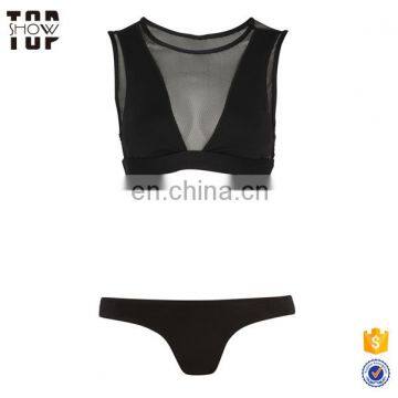 Chinese supplier wholesale swimwear sexi black bikinis