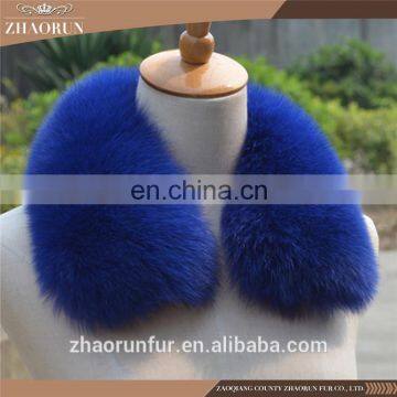 100% Real Winter Multicolor Fox Fur Collar photo-2