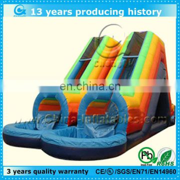 double lane inflatable water tunnel slide for sale