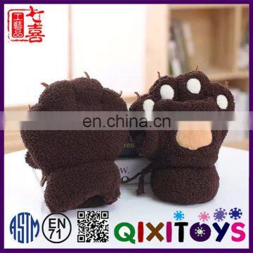 Plush Animal animal handling gloves soft paw scarf