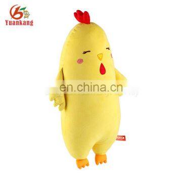 Personalized Funny Yellow Chicken Animal Shaped Plush Body Pillow
