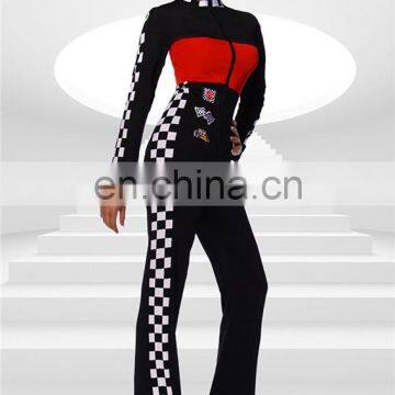 Beautyslove carnival costume red/black racer costume racer girl catsuit car costume sexy halloween costumes for women